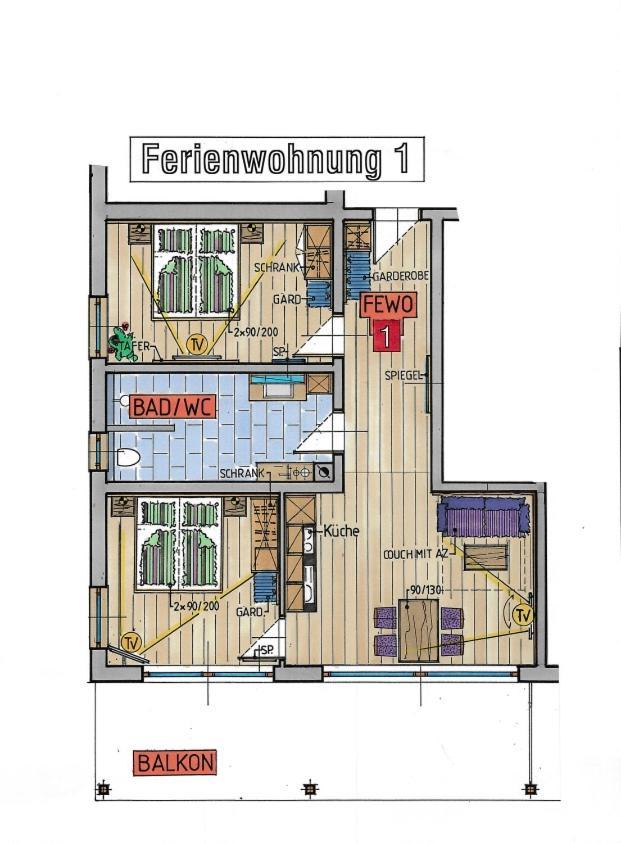 Koenigsblick Poppler Apartment Hopferau Exterior photo